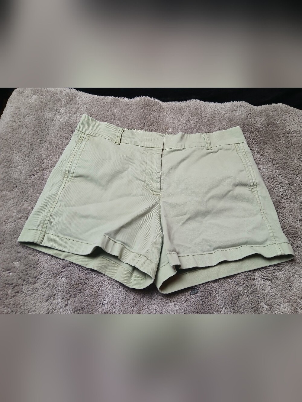 J. Crew Light Olive Women's Cotton Shorts